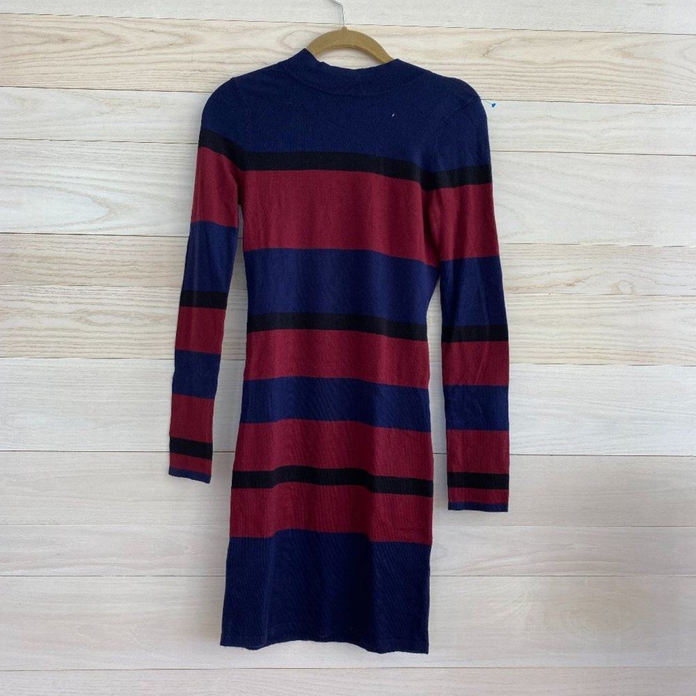 BCBG Generation Navy, Maroon and Black Dress NWT